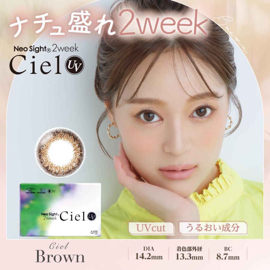 カラコン 2week その場で使える250円クーポン！アイレ ネオサイト2ウィークシエル 6枚入 ×1箱　カラコン 2week | アイレ | 01