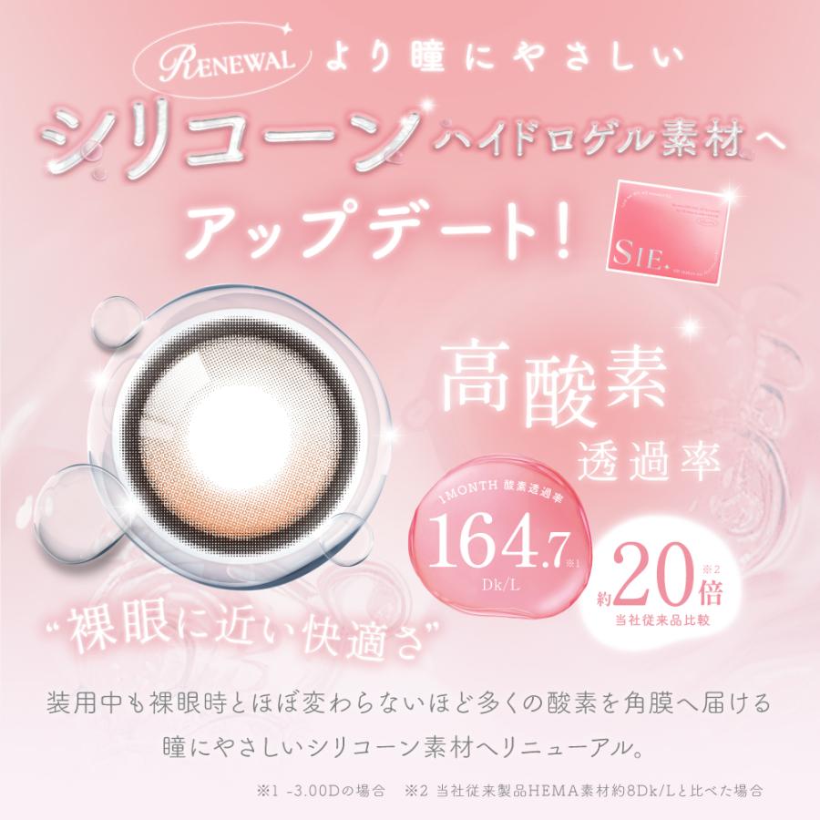 カラコン 1ヶ月 度あり SIE シー マンスリー TWICE MOMO モモ ももりん  1箱2枚入り ブラウン 水光カラコン | Lcode | 01