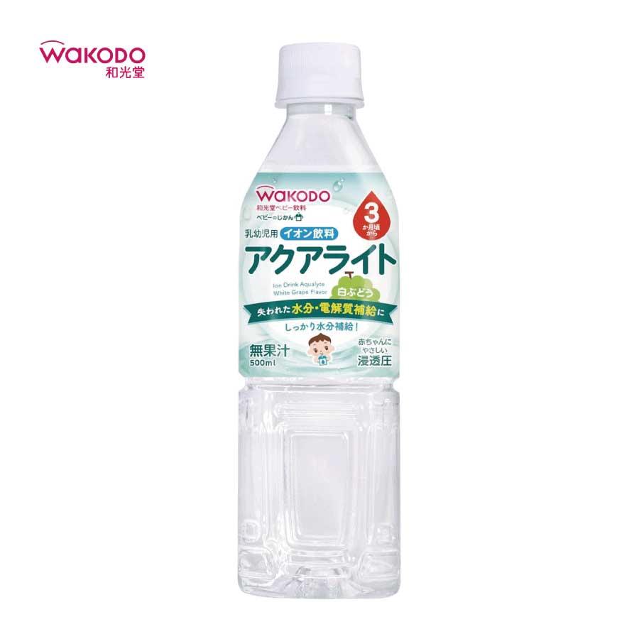 和光堂 ベビーのじかん アクアライト 白ぶどう 500ml（3ヶ月頃から）×1箱【24本】 wakodo ベビーの時間 ベビー ペットボトル 赤ちゃん | ベビーのじかん | 01