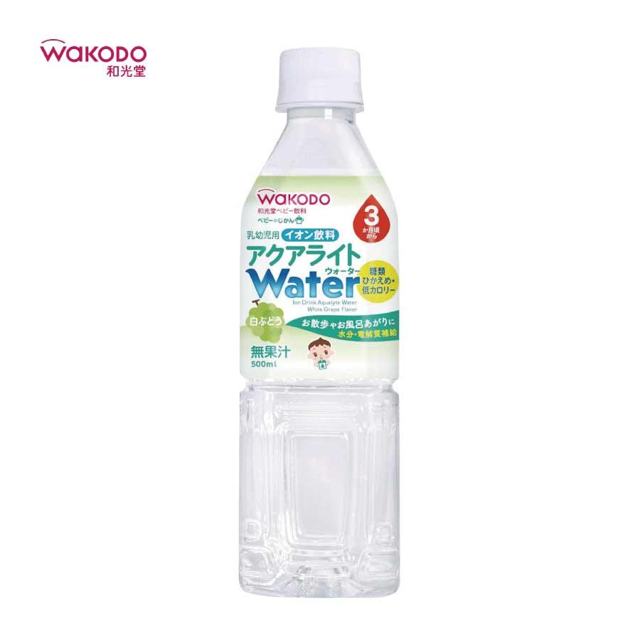 送料無料 和光堂 ベビーのじかん アクアライト Water (ウォーター) 白ぶどう 500ml（3ヶ月頃から）×2箱【48本】 wakodo ベビーの時間 ベビー ペットボトル | ベビーのじかん | 01