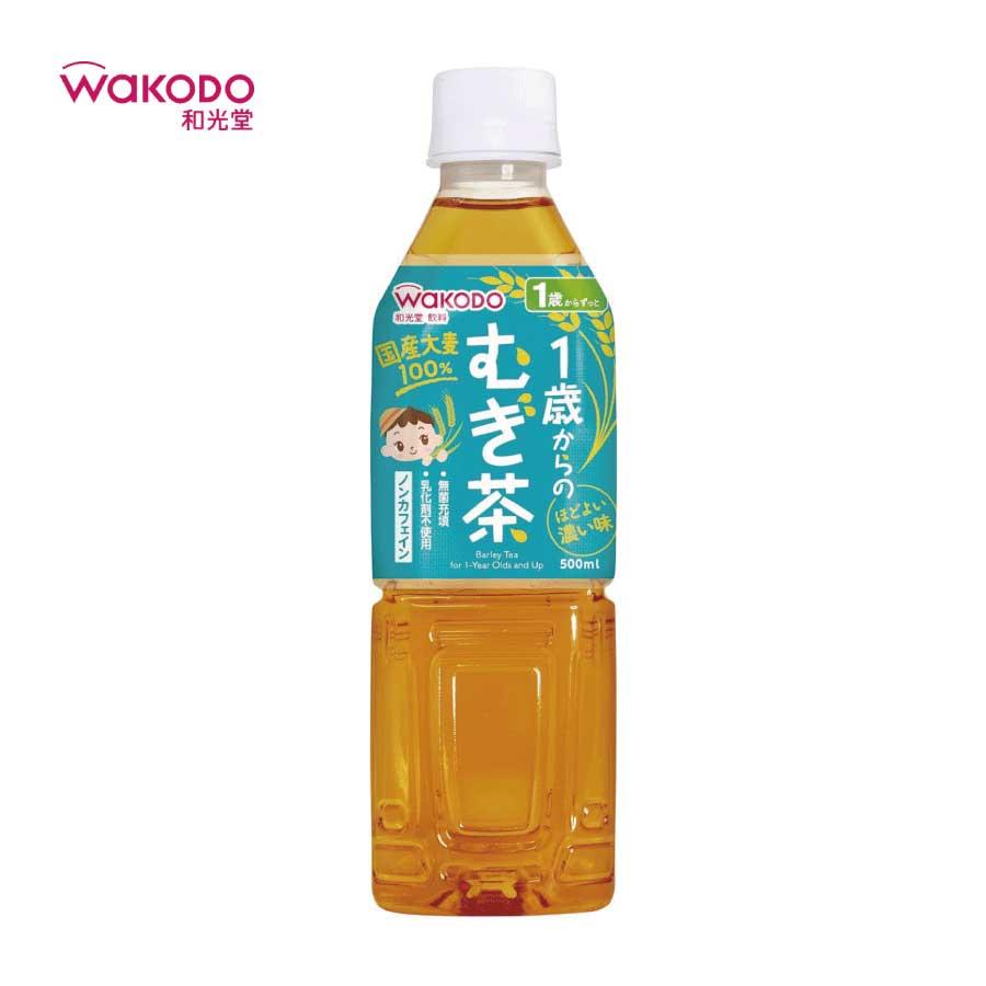 和光堂 1歳からのむぎ茶 500ml ×1箱【24本】wakodo ベビーの時間 ベビー ペットボトル 赤ちゃん ノンカフェイン 無菌パック製法 | ベビーのじかん | 01