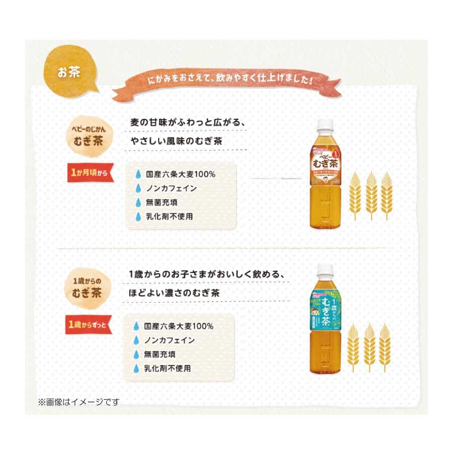 送料無料 和光堂 1歳からのむぎ茶 500ml ×1箱【24本】wakodo ベビーの時間 ベビー ペットボトル 赤ちゃん ノンカフェイン 無菌パック製法 | ベビーのじかん | 04