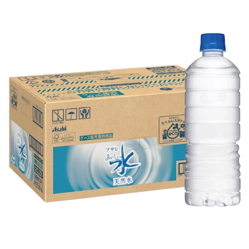 送料無料 アサヒ飲料 おいしい水 天然水 ラベルレス 600ml ×1箱【24本】（ラベルレスボトル ミネラルウォーター まとめ買い） | アサヒ おいしい水 | 01