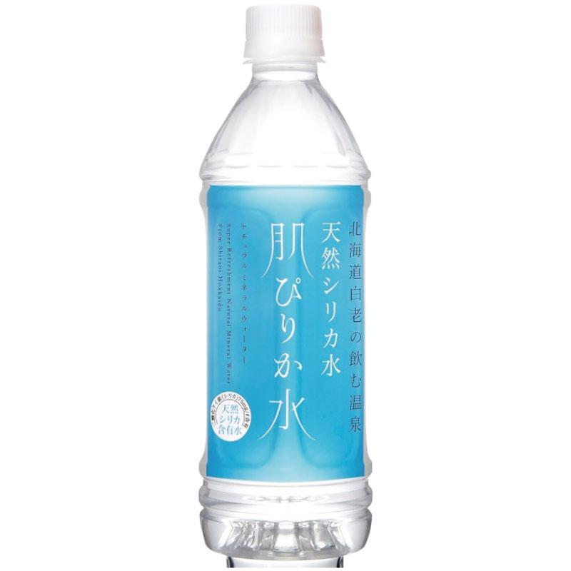 送料無料 コニサーオイル 天然シリカ水 肌ぴりか水 ペット 500ml ×2箱【48本】 (まとめ買い) 温泉水 |  | 01