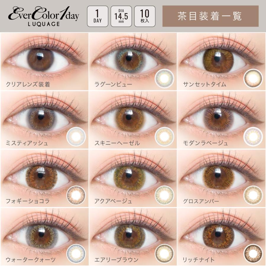 カラコン エバーカラーワンデー ルクアージュ 10枚入 ×1箱 | アイセイ | 15