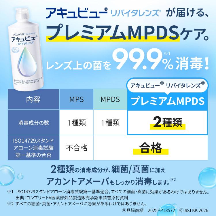 コンタクト洗浄液 アキュビューリバイタレンズ (360ml×3本)×2箱　ケース付　6本セット | エイエムオー・ジャパン | 06