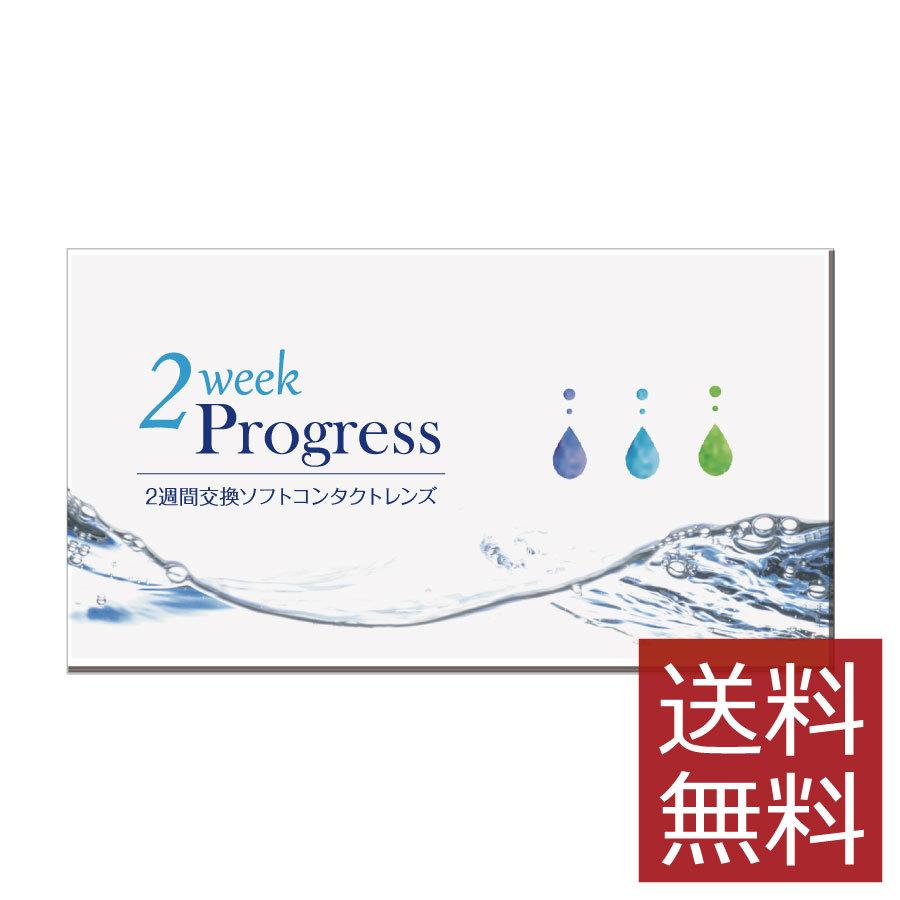 コンタクト 2ウィークプログレス(6枚入)　×1箱　2week progress クリアコンタクト  2週間交換 ツーウィーク　安い | 