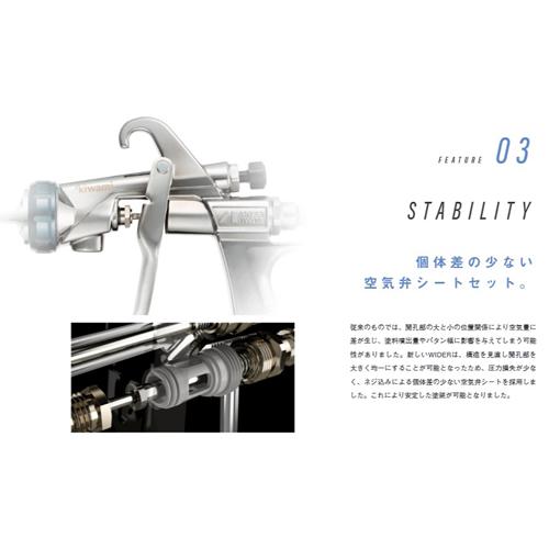 アネスト岩田 重力式スプレーガン KIWAMI-1-14B8 カップ付 数量限定）（K.V）アネスト岩田（イワタ）スプレーガン KIWAMI-1