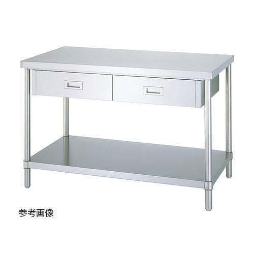 アズワン(AS ONE) ステンレス作業台(ベタ棚) 1200×600×800mm WDB-12060 1個