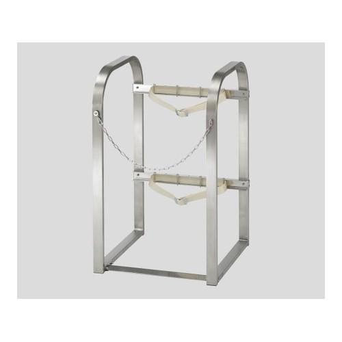 動作分析 -基礎から応用まで- アズワン ボンベ固定スタンド ステンレス BB-900NS 1台[法人限定