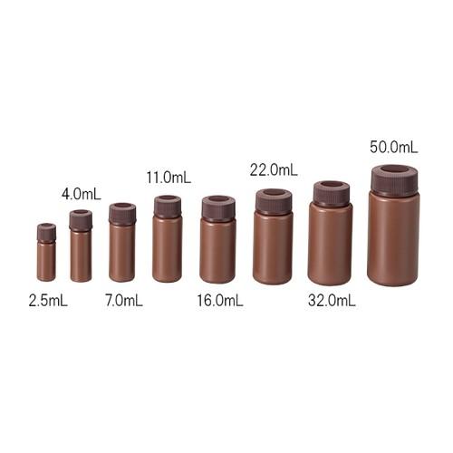 アズワン(AS ONE) PPバイアル瓶 16mL 褐色 PV-4(褐色) 1箱(500本入り)
