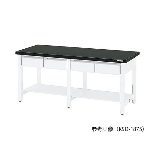 アズワン(AS ONE) 作業台(木製・片面引出し付き) 1500×750×800mm KSD-1575 1台[個人宅配送不可][送料別途お見積り]