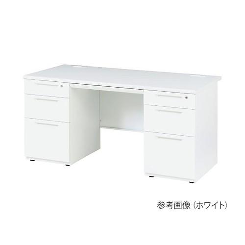 アズワン(AS ONE) デスク 両袖机 LDC-R147-LR33 WH 1台[法人限定]