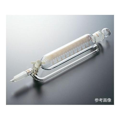 アズワン(AS ONE) 平衡形分液ロート(テフロン(R)コック・目盛付) 500mL 透明摺合 2158-05-2 1個