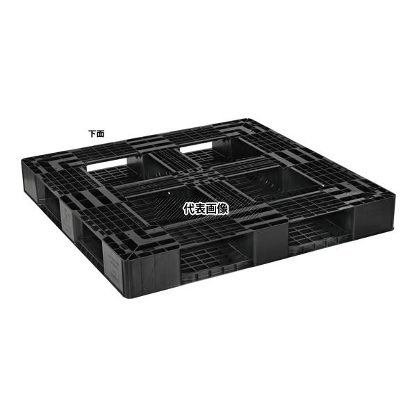 日本プラパレット LA-1212RR フ゛ラツク パレット 片面四方 ブラック_1