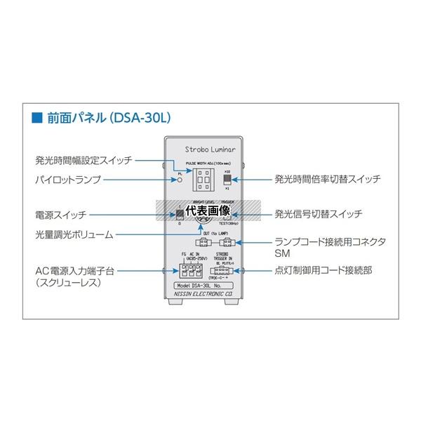 日進電子工業 DSA-30L LED照明用電源 ストロボ点灯用電源 DC12Vドライブ型 アナログボリューム調光型 AC電源 100μs〜99ms間_2