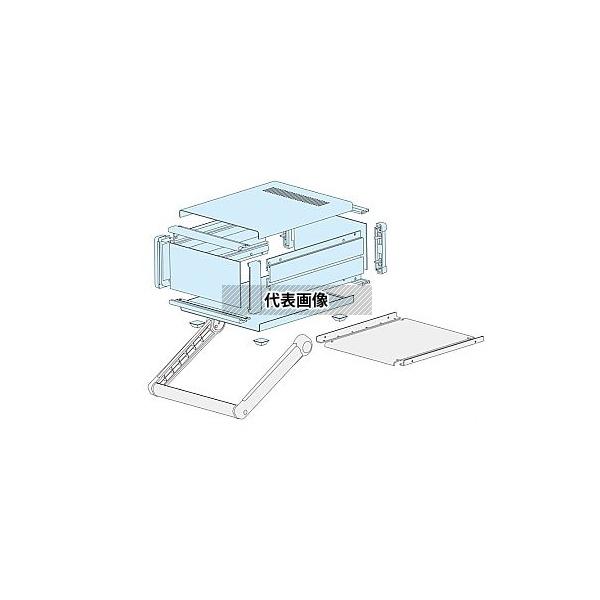 タカチ電機工業 MSN222-21-23GS MSN型ステップハンドル付システムケース(221.5×210×230/シルバー/ライトグレー/グレー)_1