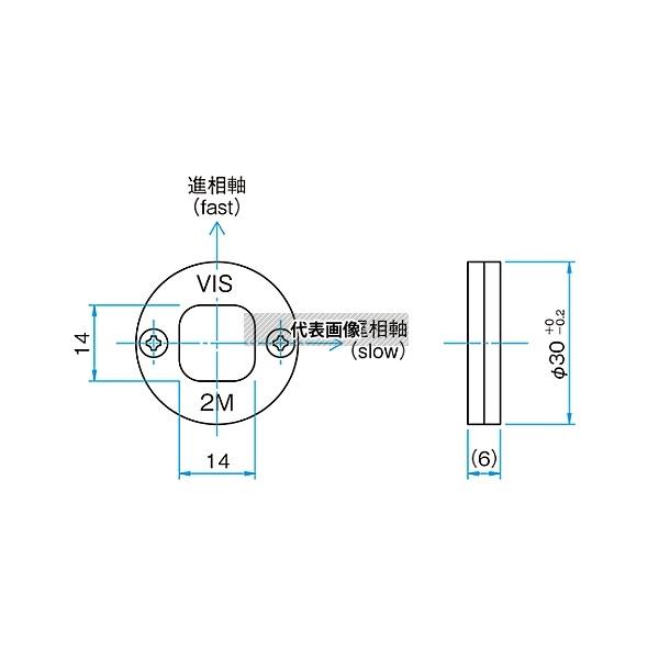 シグマ光機 WPQW-VIS-4M 広帯域エアギャップ波長板 400〜700nm タイプλ/4_1