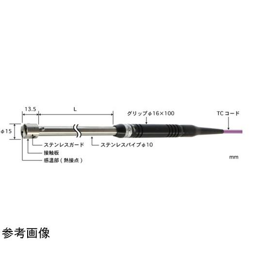 安立計器 標準用温度計表面温度センサセットKタイプ HR-1100K+A-231K-00-1-TC1-ASP 入数：1セット