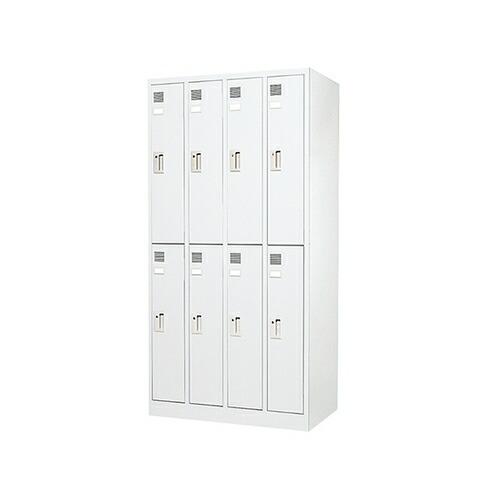 アズワン(AS ONE) 更衣ロッカー(8人用) LK-8-WH 1台[個人宅配送不可][送料別途お見積り]
