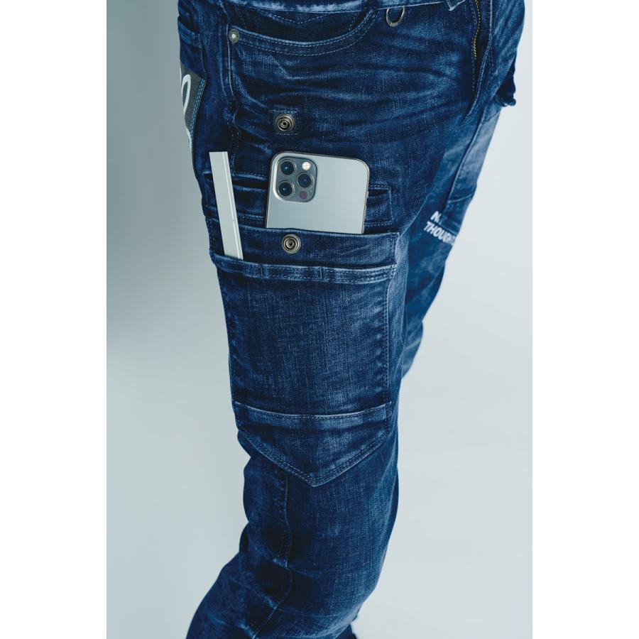 アイズフロンティア 7352 作業着 作業服 ハイパワーストレッチデニム3Dカーゴパンツ カラー4色 サイズ73から101  7350シリーズ【在庫有り】 | I'Z FRONTIER | 11