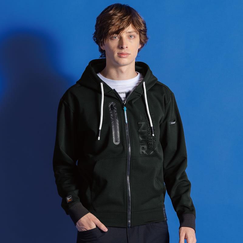 2025秋冬 アイズフロンティア 8610 ライトウェイトストレッチF.Z.アクティブフーディー カラー2色 サイズS〜4L 長袖 フードパーカー 作業着 作業服【在庫有り】 | I'Z FRONTIER | 04