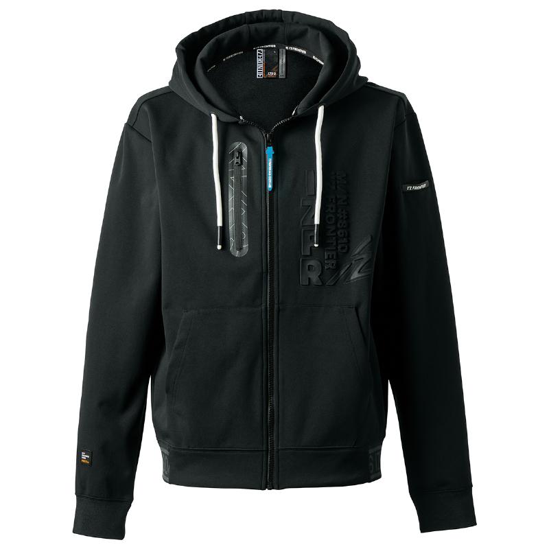 2025秋冬 アイズフロンティア 8610 ライトウェイトストレッチF.Z.アクティブフーディー カラー2色 サイズS〜4L 長袖 フードパーカー 作業着 作業服【在庫有り】 | I'Z FRONTIER | 09