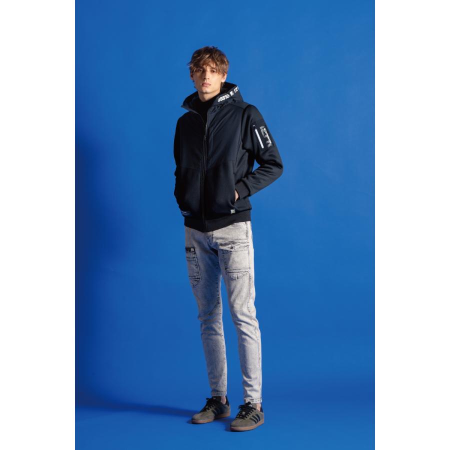 2025秋冬 アイズフロンティア 8810 作業着 作業服 ハイブリッドストレッチ裏ボアパーカー カラー2色 サイズSから3L【在庫有り】 | I'Z FRONTIER | 01