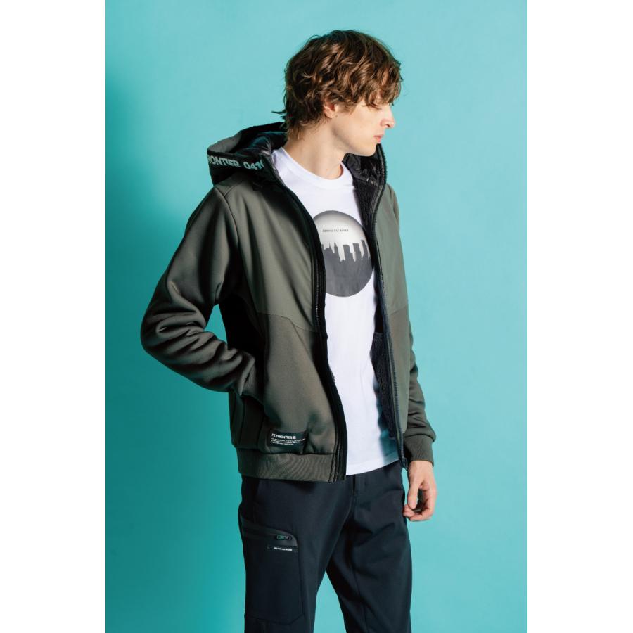 2025秋冬 アイズフロンティア 8810 作業着 作業服 ハイブリッドストレッチ裏ボアパーカー カラー2色 サイズSから3L【在庫有り】 | I'Z FRONTIER | 03