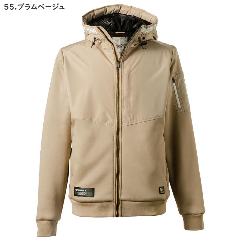 2025秋冬 アイズフロンティア 8810 作業着 作業服 ハイブリッドストレッチ裏ボアパーカー カラー2色 サイズSから3L【在庫有り】 | I'Z FRONTIER | 06