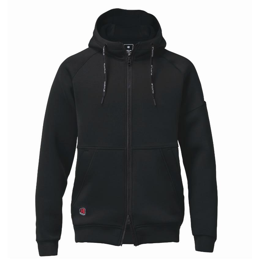 2025年モデル BURTLE バートル 4110 エアーテックジップフーディー(ユニセックス) 3タイプ サイズMからXXL パーカー 秋冬 保温 ストレッチ 吸汗速乾【在庫有り】 | BURTLE | 03