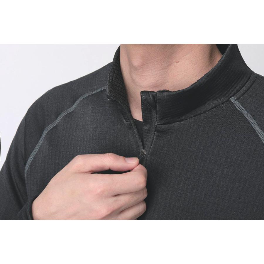 2025年限定 BURTLE バートル 4113 ハーフジップシャツ(ユニセックス) 4タイプ サイズMからXL 保温 ストレッチ 吸汗速乾 フリース 制電ケア 消臭【在庫有り】 | BURTLE | 11