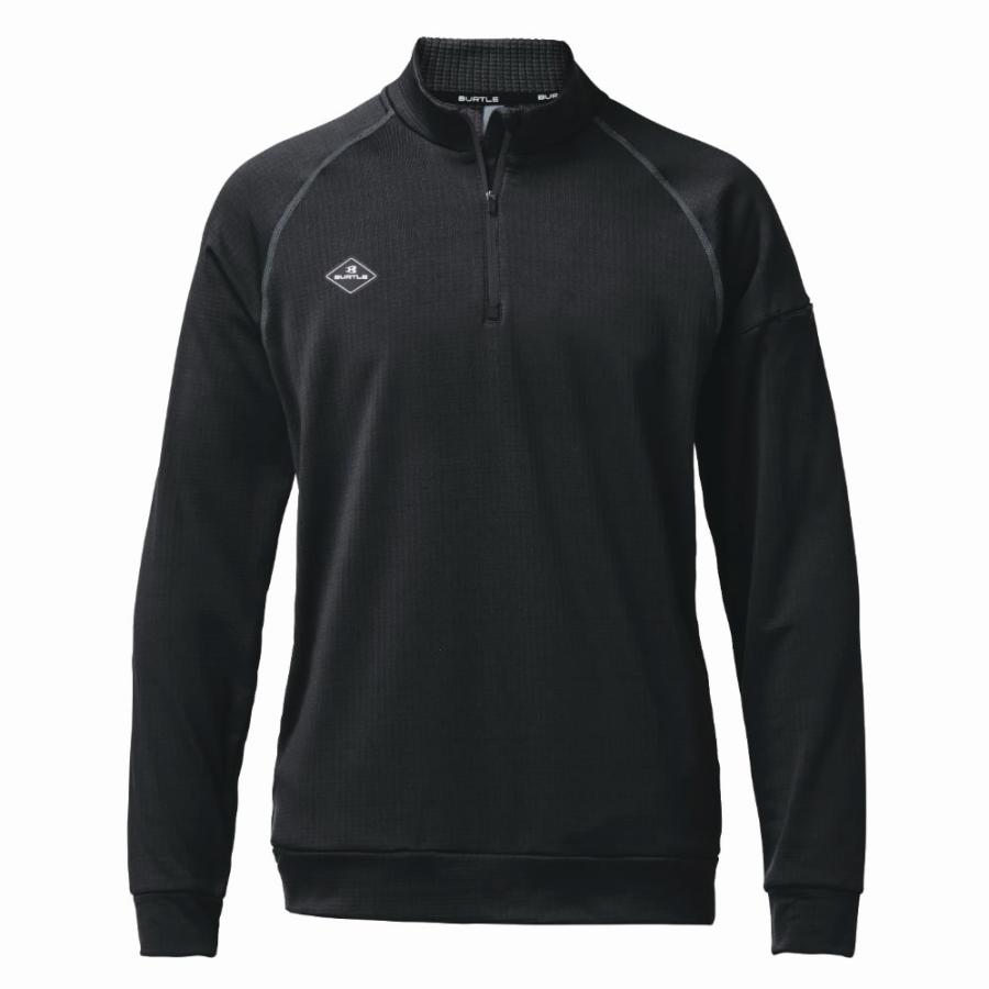 2025年限定 BURTLE バートル 4113 ハーフジップシャツ(ユニセックス) 4タイプ サイズMからXL 保温 ストレッチ 吸汗速乾 フリース 制電ケア 消臭【在庫有り】 | BURTLE | 06