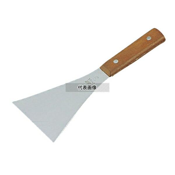 EBM(江部松) ステンレス 木柄 三角 バチベラ No.1 (75×230)  ヘラ  No.0679100 | 