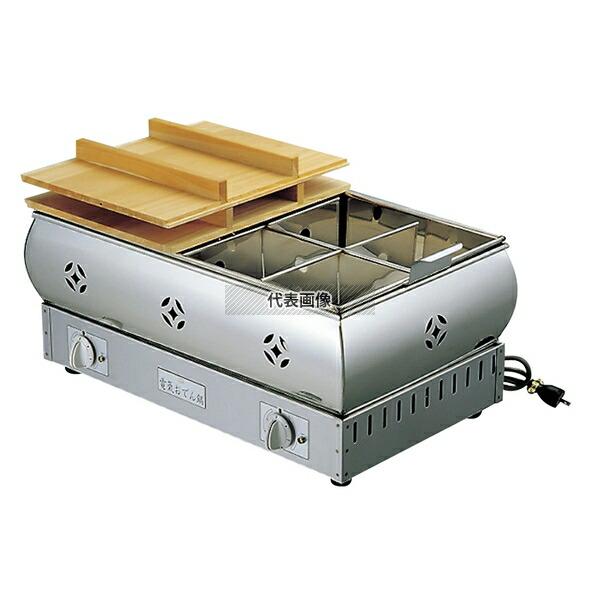 EBM(江部松)  EBM(江部松) 18-8(ステンレス) 電気 おでん鍋 8寸 (24cm)  8L 390×300×H310 おでん鍋  No.0876000 | 