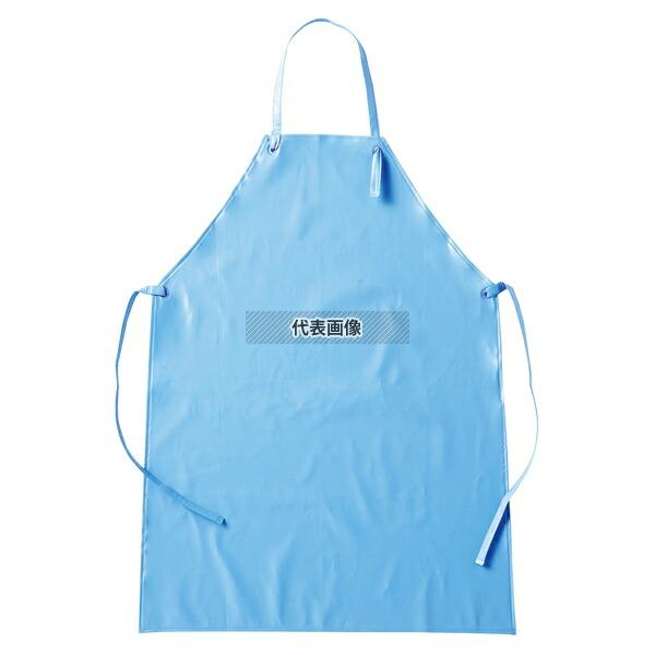 東和コーポレーション 耐油ウレタンエプロン ブルー 丈(長さ):97cm、巾(胴回り):84cm  ユニフォーム No.1023930 | 