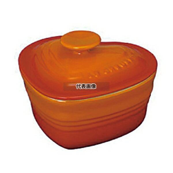 ル・クルーゼ ラムカンダムール (ふた付) 910031-00 オレンジ (09)  300ml 115×115×H93 ラムカン  No.5920140 | 