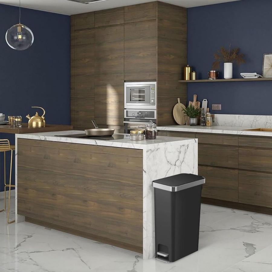 EKO JAPAN ハナプラスチックステップビン45L グレー [EK6266-45L-GR]の画像