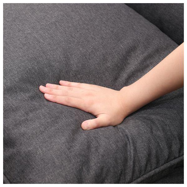 不二貿易 19207 ダブルクッション座椅子 フィット2 2P DGYダークグレー Fit2 椅子 イス チェア 2人掛け_4
