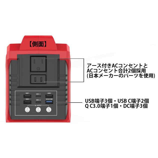 富士倉 コンパクト ポータブルバッテリー BA-360 富士倉 BA-360ポータブルバッテリー 60Ah 地震 防災 ペンライト