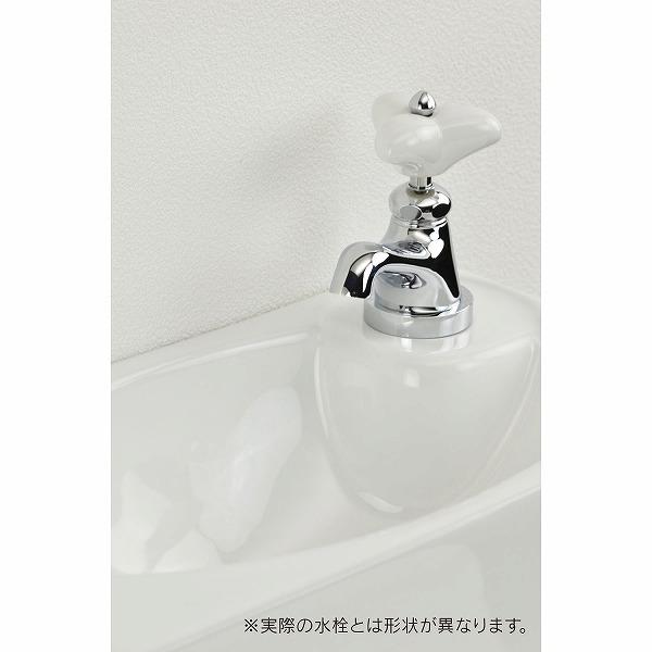 GAONA(ガオナ) 壁掛手洗器 水栓セット (陶器製 ホワイト 洗面・手洗い用) GA-MA001_3