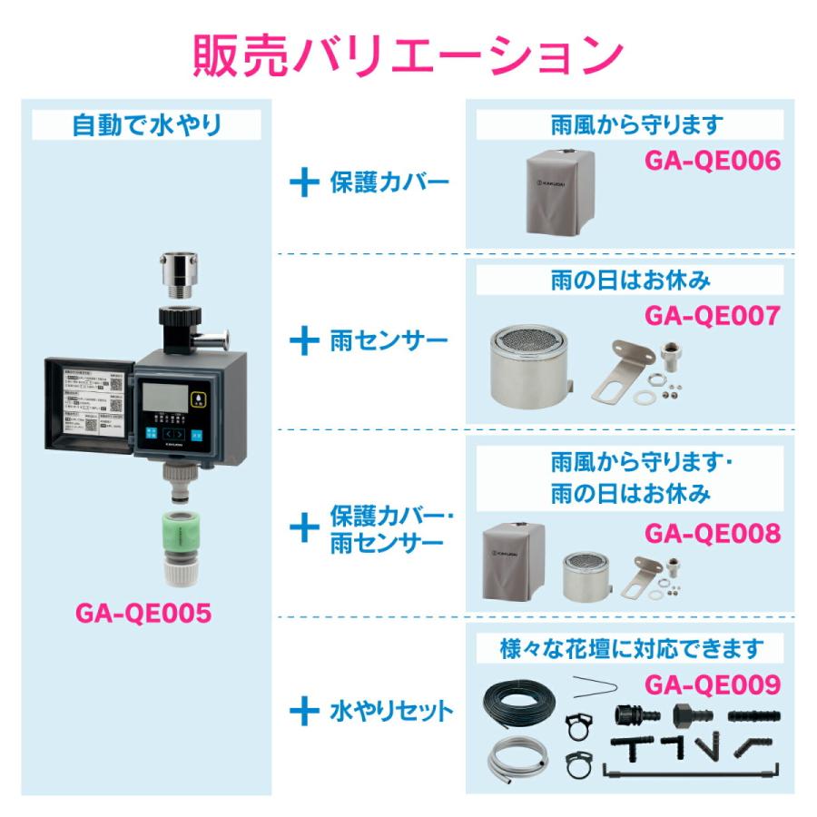 GAONA(ガオナ) 潅水コンピューター (自動散水タイマー) 凍結防止機能つき GA-QE005｜firstfactory｜07