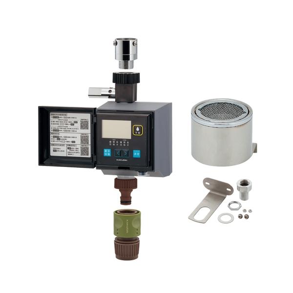 GAONA(ガオナ) 潅水コンピューター (自動散水タイマー) 凍結防止機能つき 雨センサーつき GA-QE007