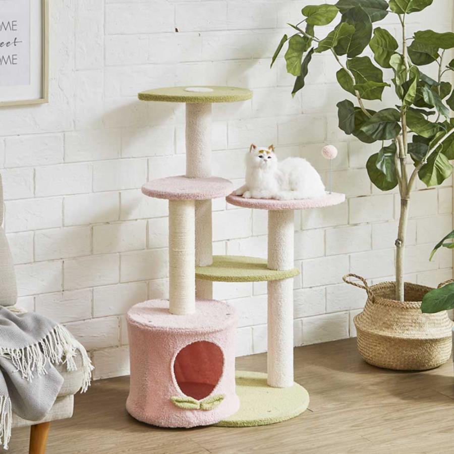 後藤家具物産 キャットタワー CAT-TW-MOMO モモ ペット用品 ペット用家具の画像