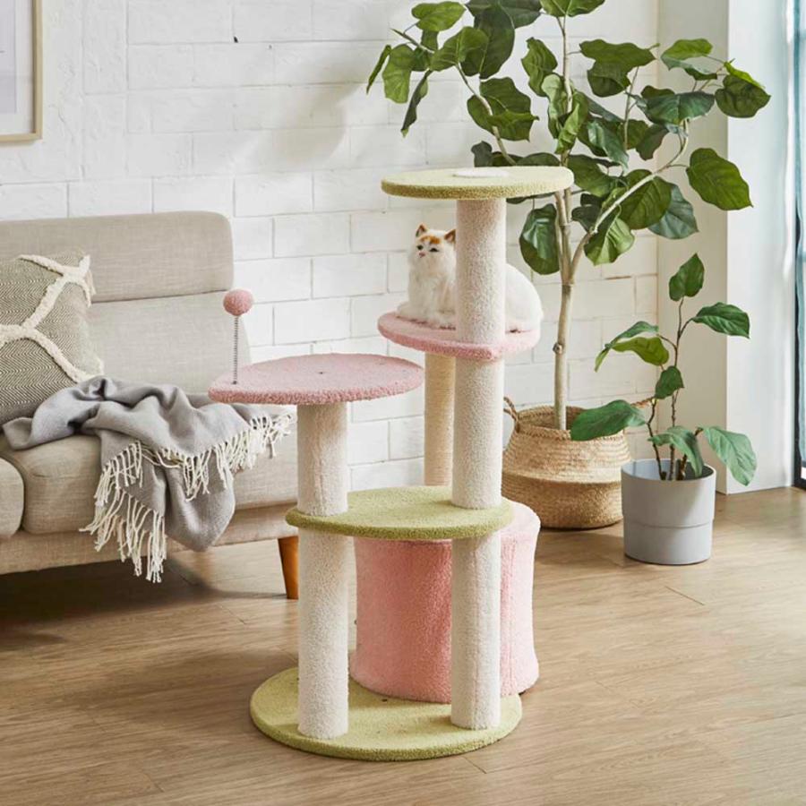 後藤家具物産 キャットタワー CAT-TW-MOMO モモ ペット用品 ペット用家具の画像