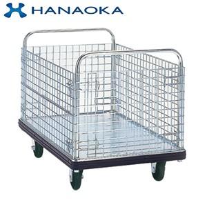 花付きカゴ 花岡車輌(HANAOKA) DG-BW6 スチール製 カゴ台車 750×1200 ダンディ