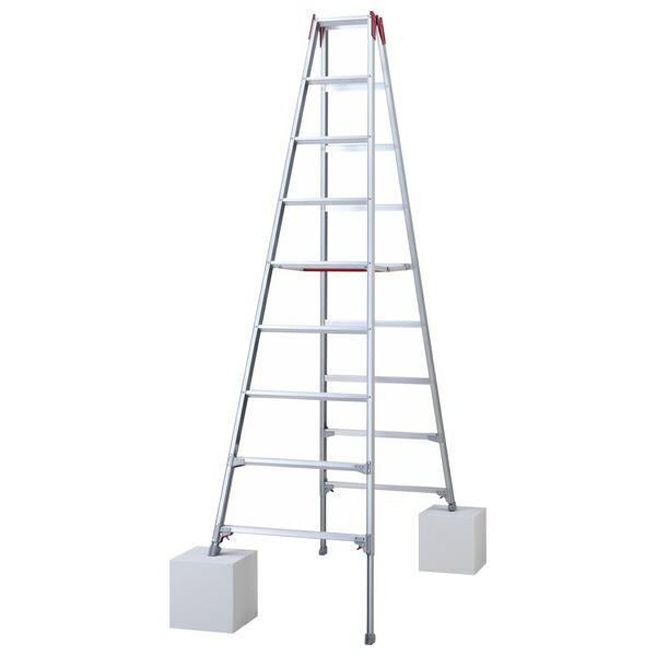 長谷川工業 アルミ製専用脚立 RYZ-27c 脚部伸縮式(アジャスター) [大型・重量物][個人宅送料別途見積]