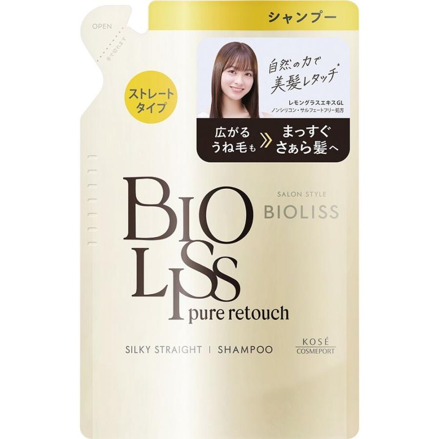 【箱売り 18個セット】 コーセー サロンスタイル ビオリス ピュアレタッチ うねさぁら シャンプー 詰替え [単品内容量/340ml]_2