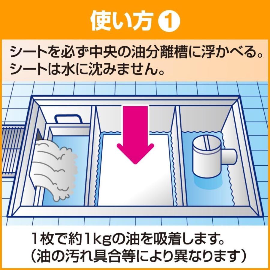 【10個セット】花王プロ KAOグリース吸着シートカットタイプ業務用 [単品内容量/5枚]_2