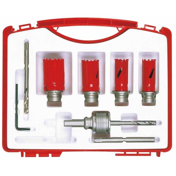 ミヤナガ エスロック バイメタルホールソーボックスキット1 SDSプラス SLBIBOX1R : ミヤナガ S-LOCKバイメタルプラマス用BOXキット1